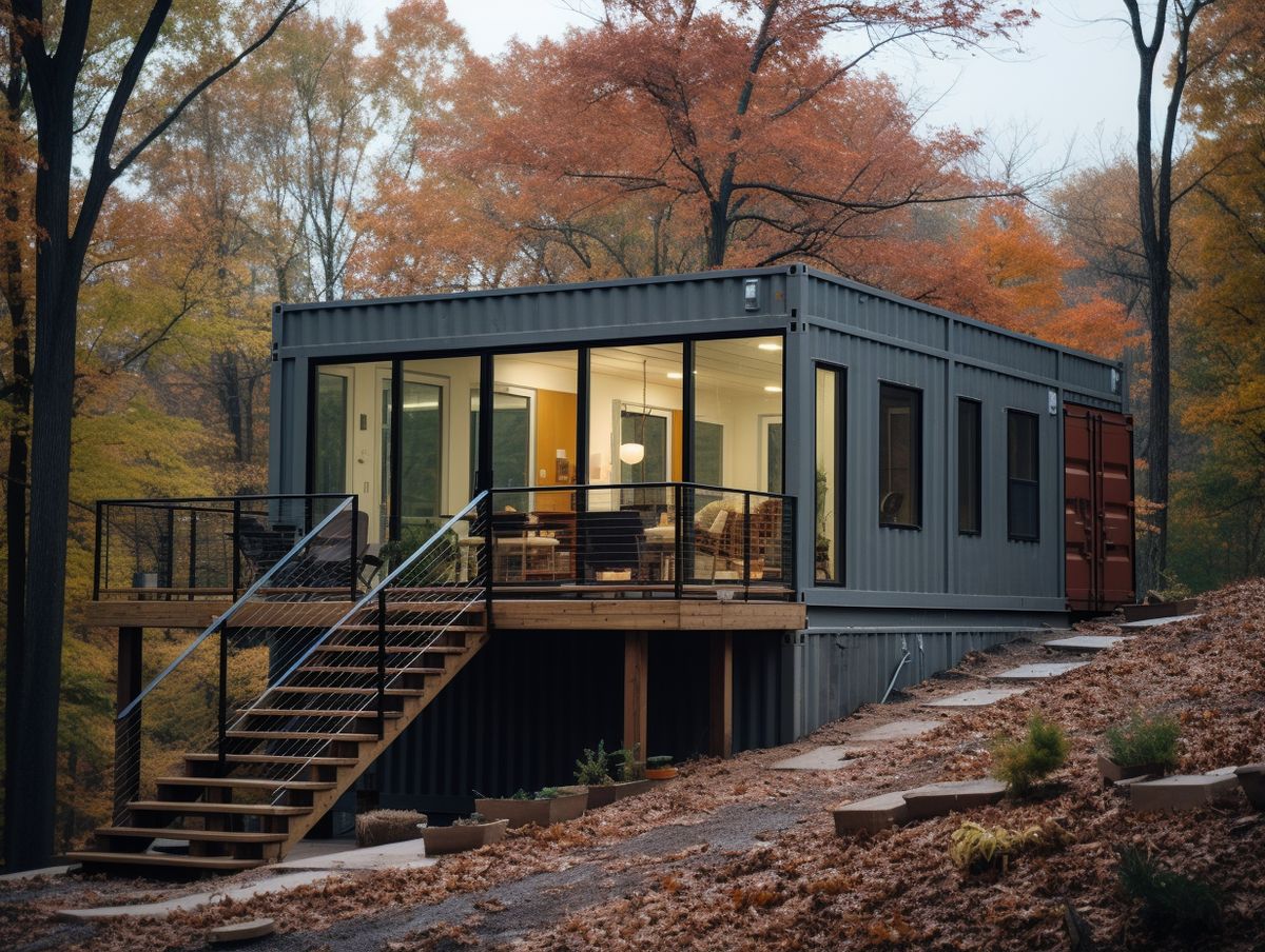 A beautifully renovated shipping container home